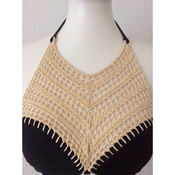 The Bikini Lab Swim Bikini Top Crochet Padded Swimwear - Picture 2 of 6